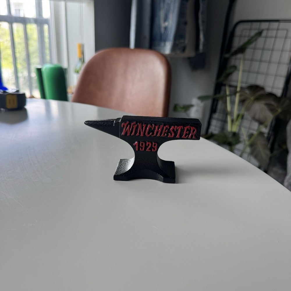 Winchester 1929 Cast Iron Mini Anvil Paperweight